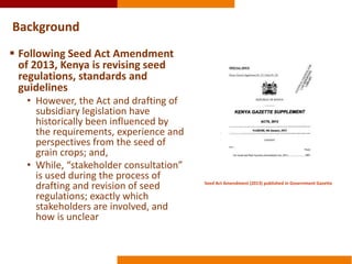 Integrating gender into Kenya’s evolving seed policies