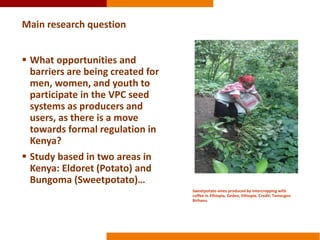 Integrating gender into Kenya’s evolving seed policies