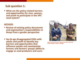 Integrating gender into Kenya’s evolving seed policies