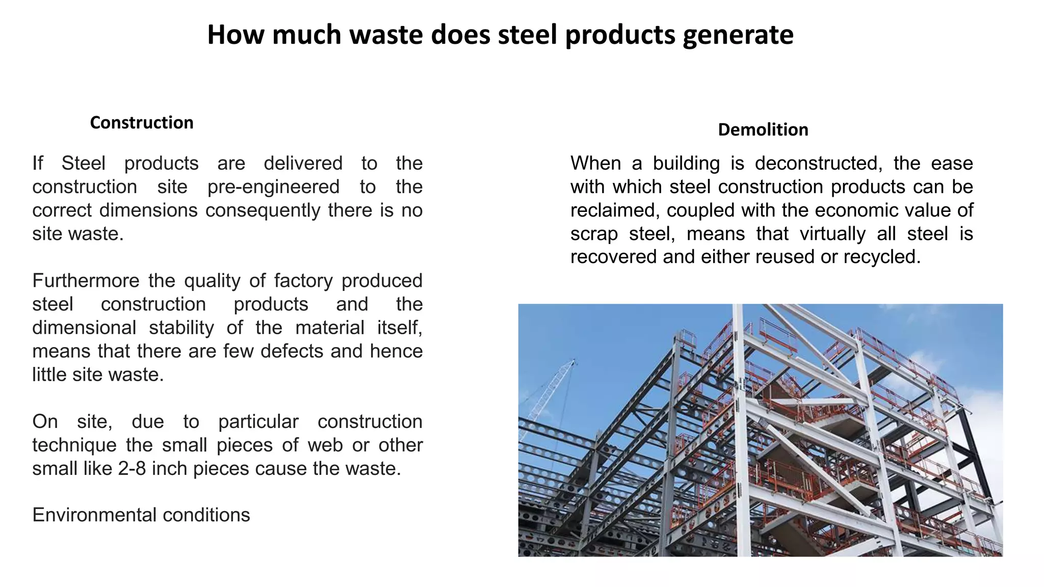 construction and demolition waste (steel)
