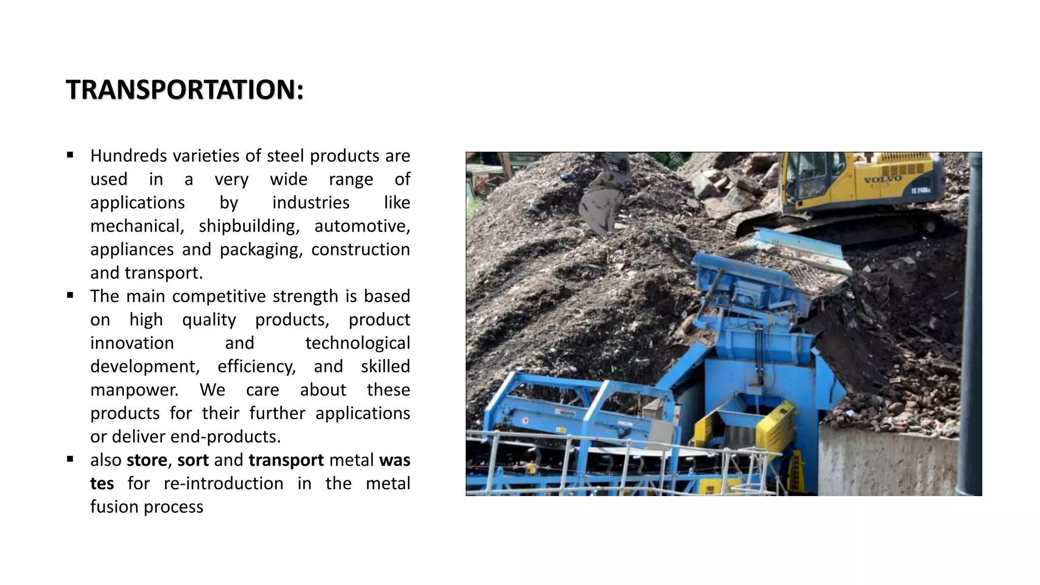 construction and demolition waste (steel)