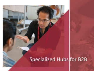 Specialized	
  Hubs	
  for	
  B2B	
  
 
