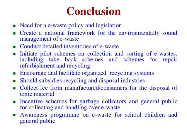 E waste essay