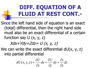 Differential Fluid Example CE-156 FLUID MECHANICS.ppt