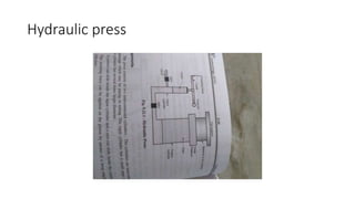 Hydraulic press
 