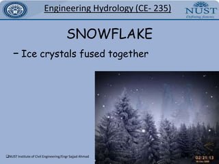 Hail5Engineering Hydrology(CE- 235)NUST Institute of Civil Engineering/Engr Sajjad Ahmad6Engineering Hydrology(CE- 235)DRIZZLEMinute particles of water