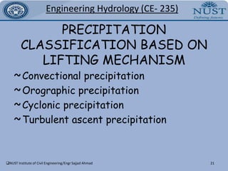 Drops comes in contact with cold surfaces on the ground