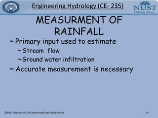 NUST Institute of Civil Engineering/Engr Sajjad AhmadMECHANISM OF COOLING OF AIRThe warm air near the surface rises carrying moisture/water vapors with it