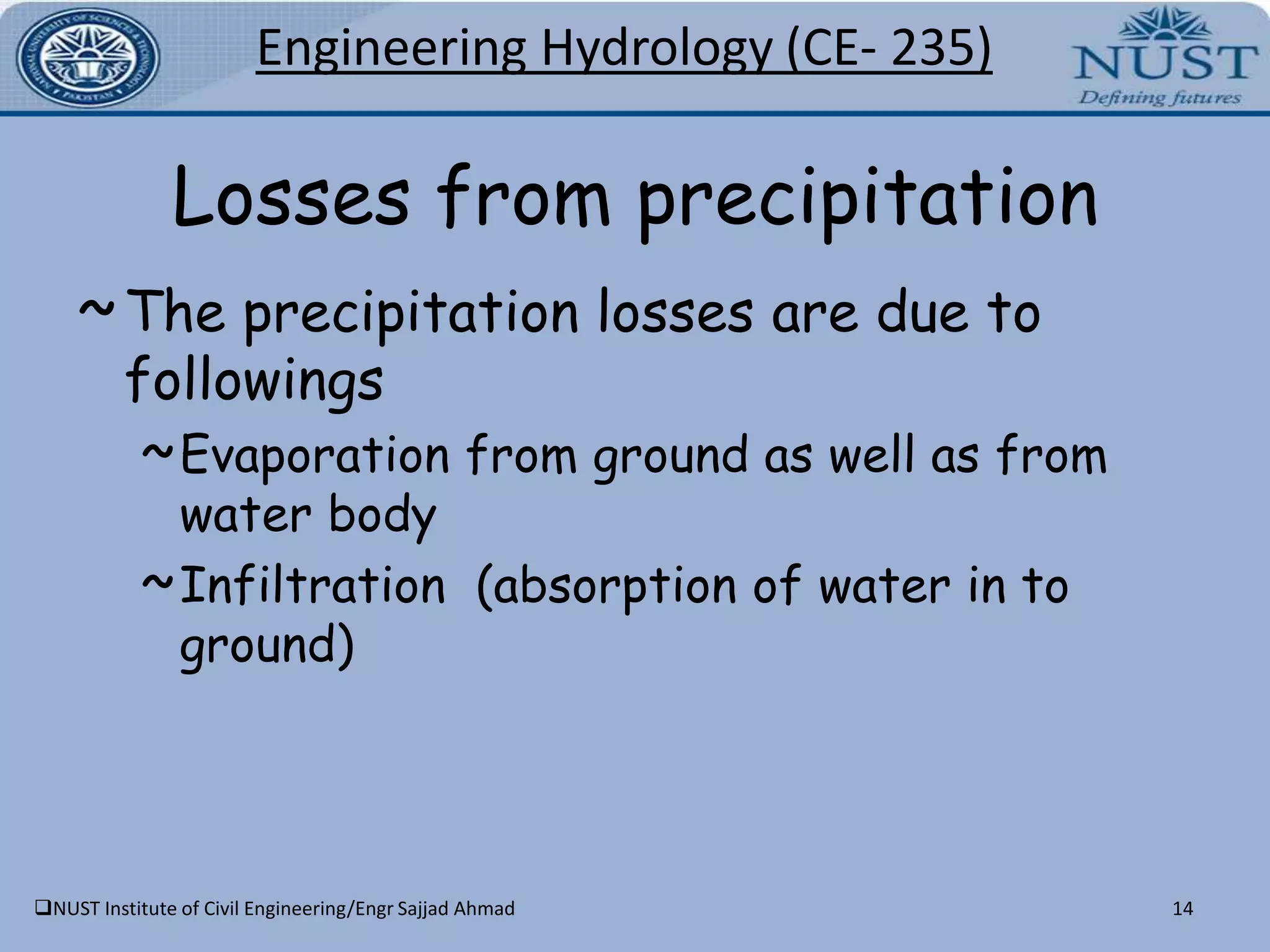 Geological characteristics