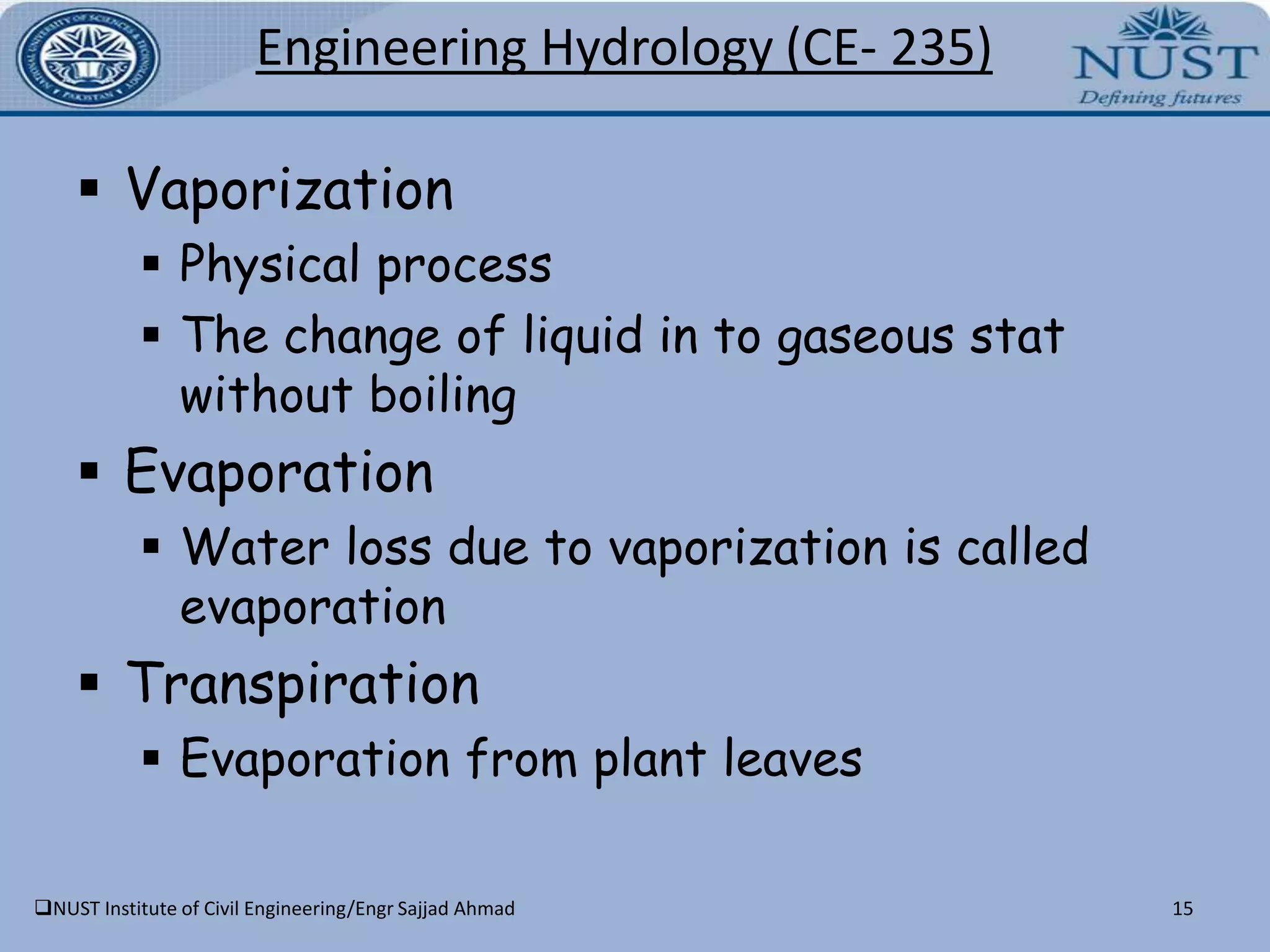 Meteorological characteristics