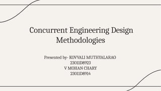 concurrent engineering evolution with marketing | PPTX