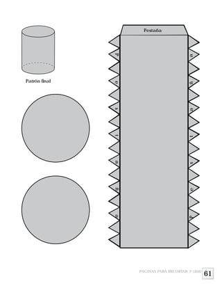 PÁGINAS PARA RECORTAR 3º GRADO
Pestaña
Pestaña
Pestaña
Patrón final
61
 