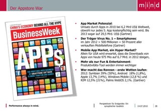 Die 2. Konvergenz-Welle: All-In-One Geräte machen das Rennen?15.06.2010Perspektiven für Endgeräte: Ein synoptischer Ausblick25Gerätklassen wie z.B. Set Top Box werden durch Integration obsoletNetzwerkzentrische Dienste verändern die GerätelandschaftReservate in der digitalen Welt15.06.2010Perspektiven für Endgeräte: Ein synoptischer Ausblick26…Nutzungsdauer von bis zu 10 Jahren führt zu einem allmählichen AustauschprozessWichtigste Trigger Netzzentrische Dienste