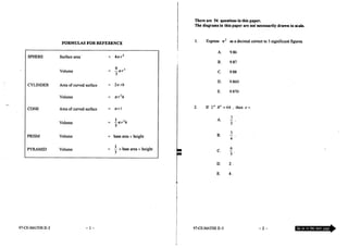 Ce Ref Math Ce Maths 1997 Paper2(E) | PDF