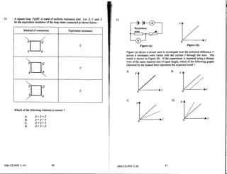 Ce Physics 2003 Paper1+2(E) | PDF