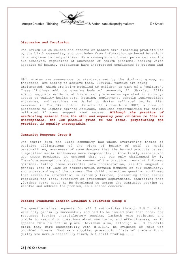 Skin bleaching essay picture