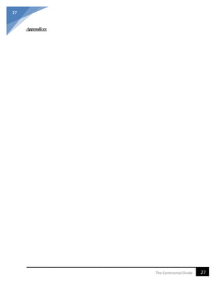 27
27The Continental Divide
Appendices
 