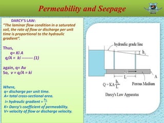 Permeability and Seepage Lecture 1 about Introduction | PPTX