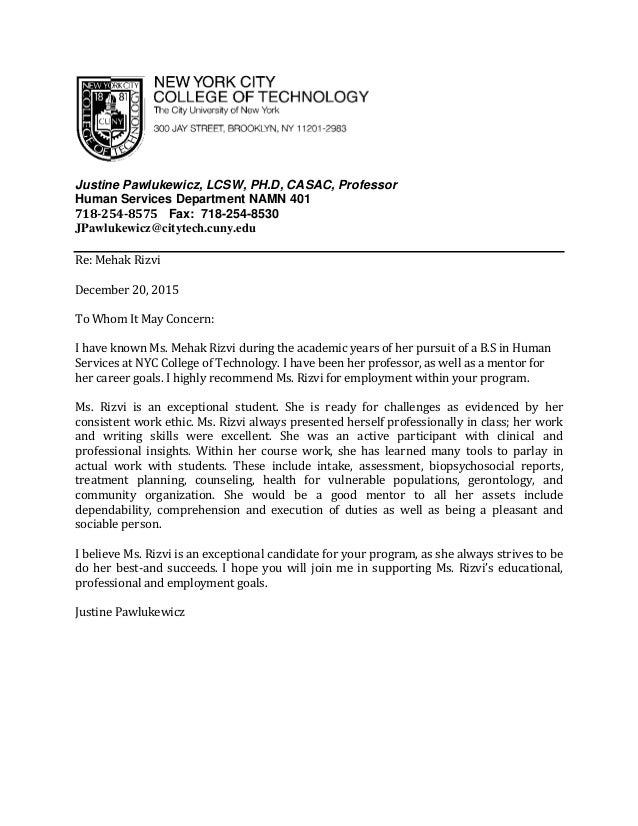 mehak rizvi letter of recommendation by dr pawloukewicz niw recommendation letter