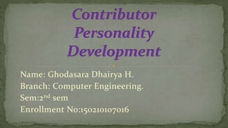 CE 150210107016 ppt | PPT