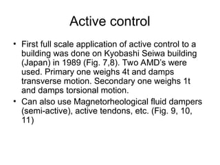presentation on vibration control applications | PPT