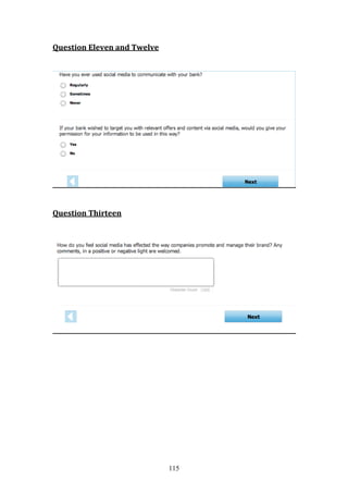 115
Question Eleven and Twelve
Question Thirteen
 