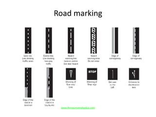 Road marking
www.Annauniversityplus.com
 