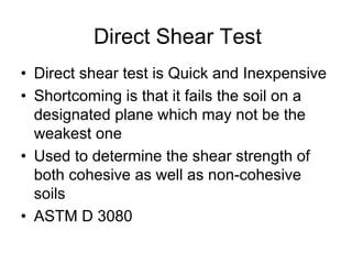 Lecture 11 Shear Strength of Soil CE240 | PDF
