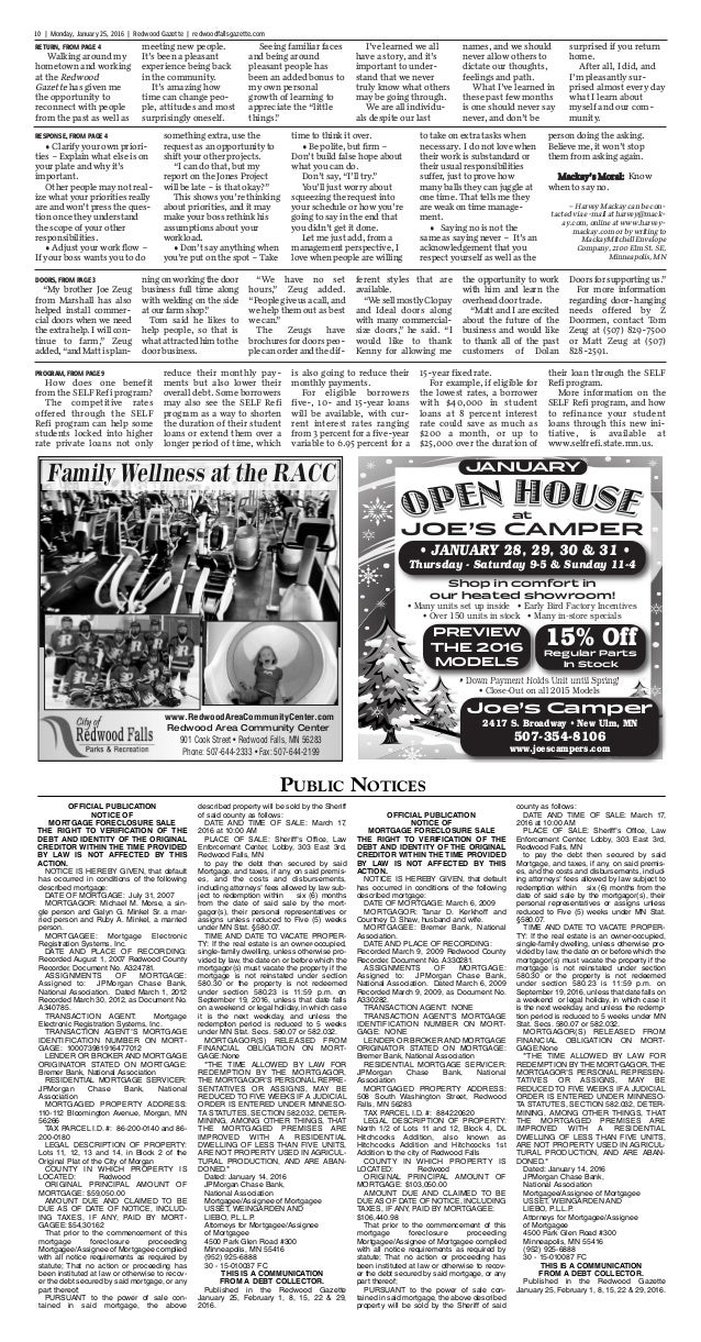 Redwood Gazette Column Debut 2