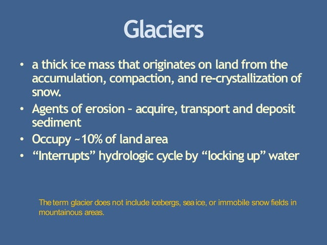 Glaciers | PPT | Free Download