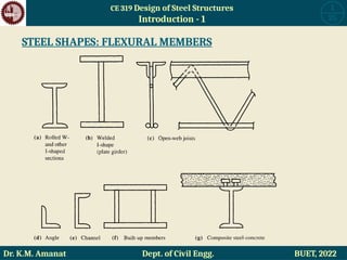 CE319 Design of Steel Structures by Prof. Khan Mahmud Amanat | PPTX