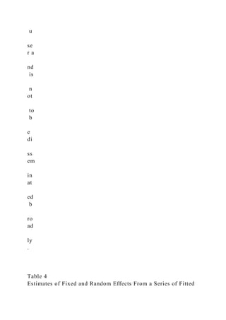 u
se
r a
nd
is
n
ot
to
b
e
di
ss
em
in
at
ed
b
ro
ad
ly
.
Table 4
Estimates of Fixed and Random Effects From a Series of Fitted
 