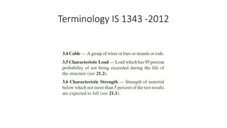 Terminology IS 1343 -2012
 