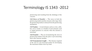 Terminology IS 1343 -2012
 