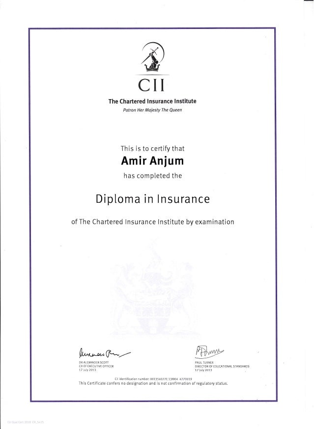 Diploma In Insurance