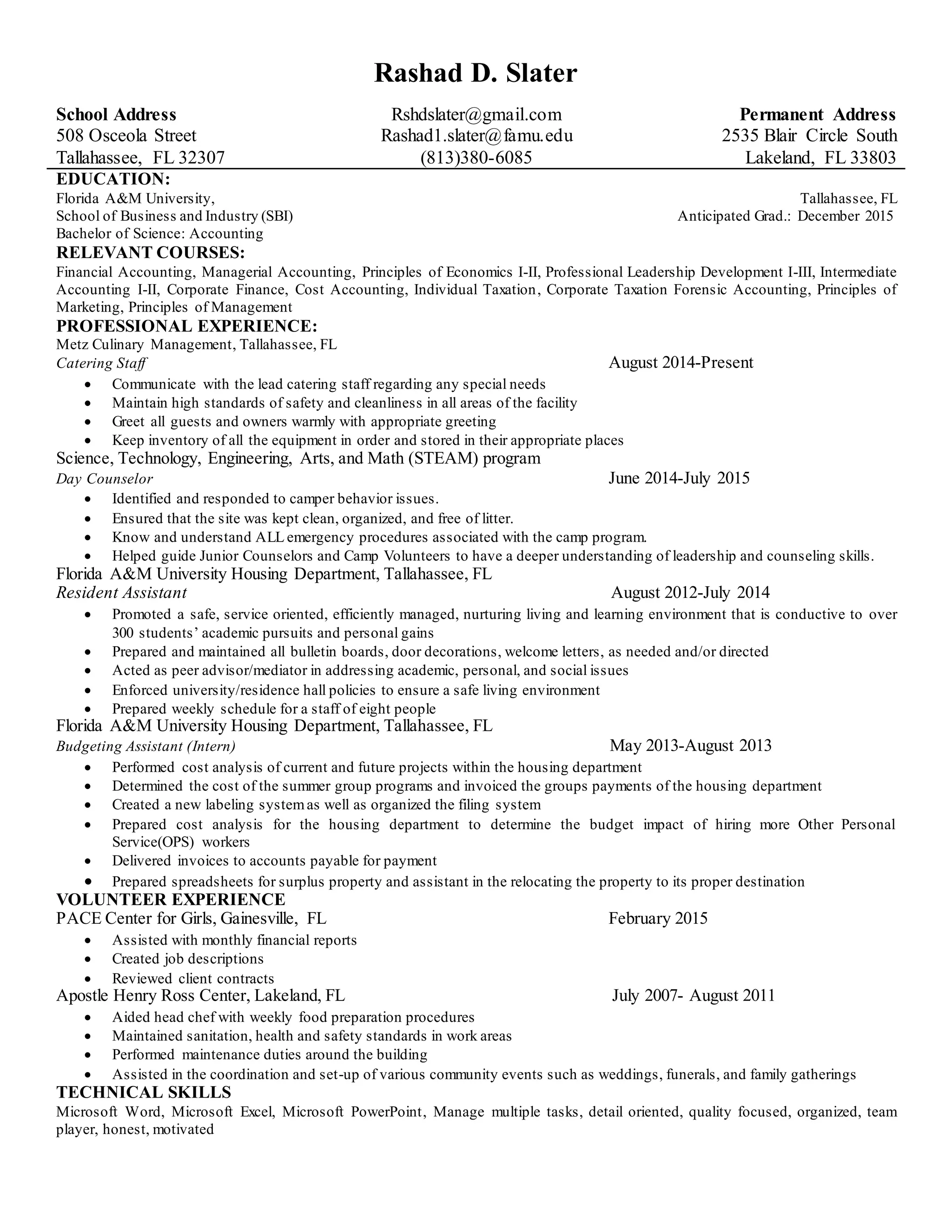 Rashad D Slater Resume PDF rashad-d-slater-resume-pdf