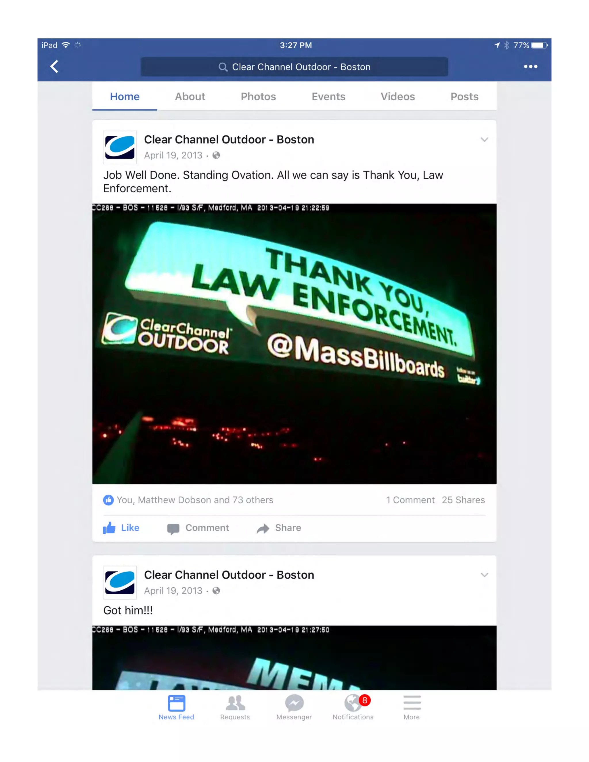 FB posts - Michael Dobson