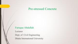 Prestressed Concrete | PPTX
