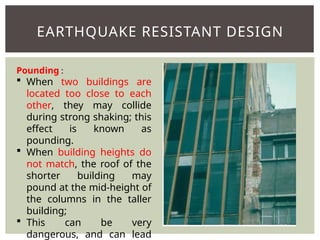 Earthquake and Seismology; EQ resistant design guidelines | PPTX
