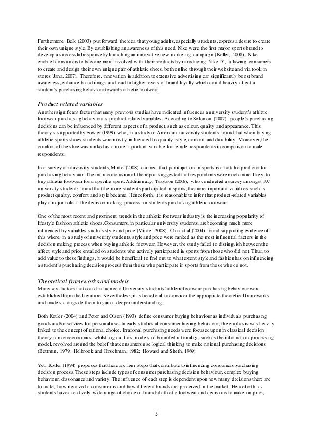 Final year dissertation