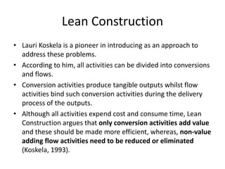Ce 696 lean construction | PDF