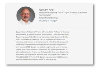 Prof. Gautam Kaul