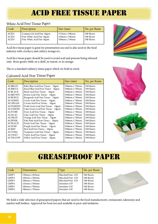 500 SHEETS OF YELLOW COLOURED ACID FREE TISSUE PAPER 375mm x 500mm *QUALITY* 