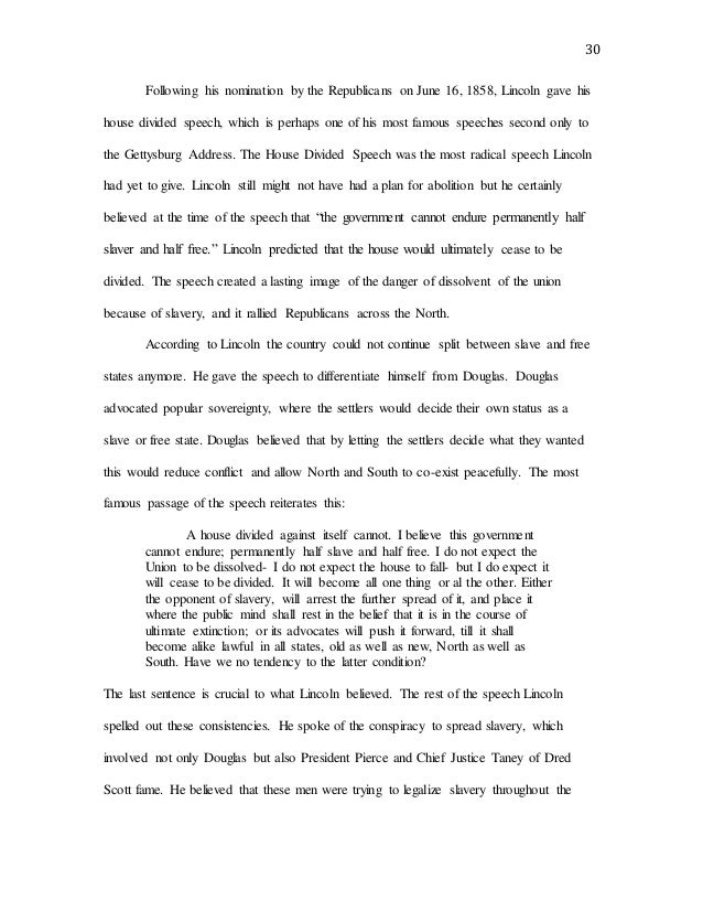 Free essays on abraham lincoln and slavery
