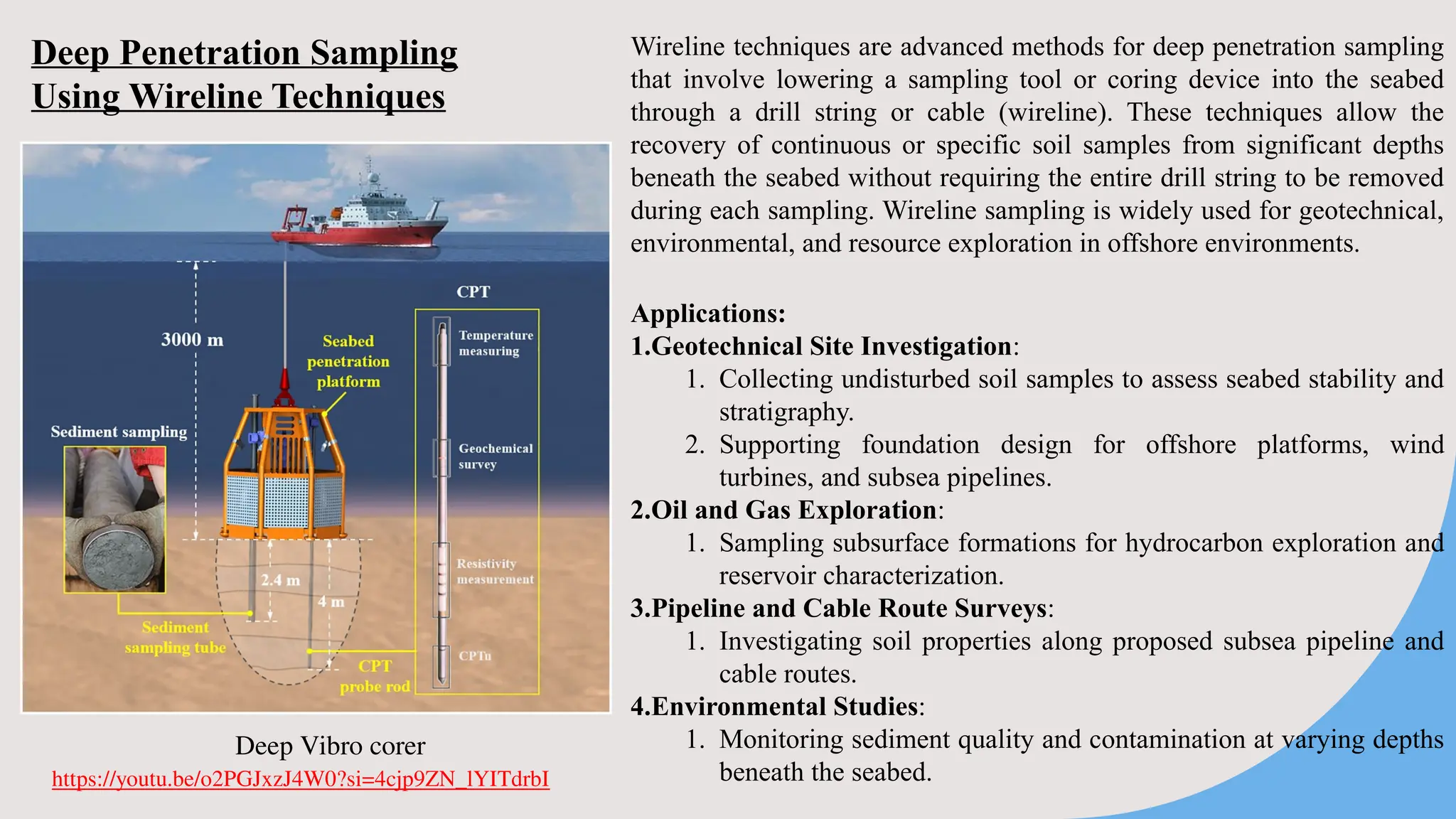Wireline String Shot MARINE FOUNDATION ENGINEERING for Btech third year | PPTX