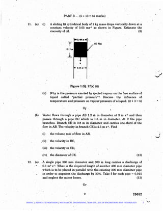 CE 8394 FLUID MECHANICS AND MACHINERY | PDF