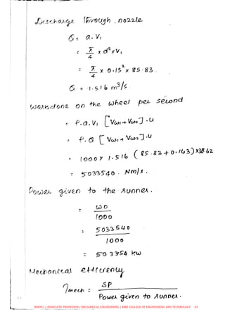 CE 8394 FLUID MECHANICS AND MACHINERY UNIT V | PDF