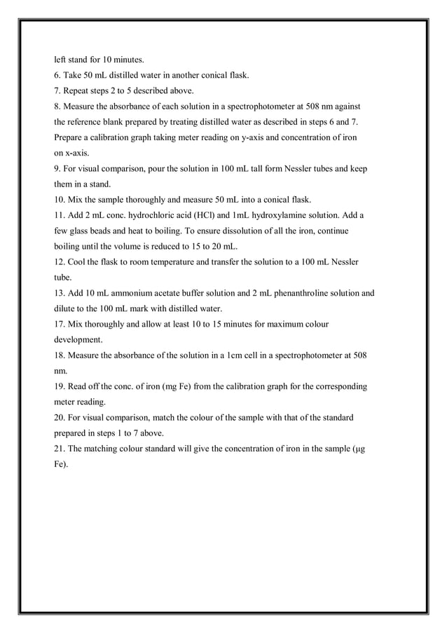 CE8512 WATER & WASTE WATER ANALYSIS LAB MANUVAL