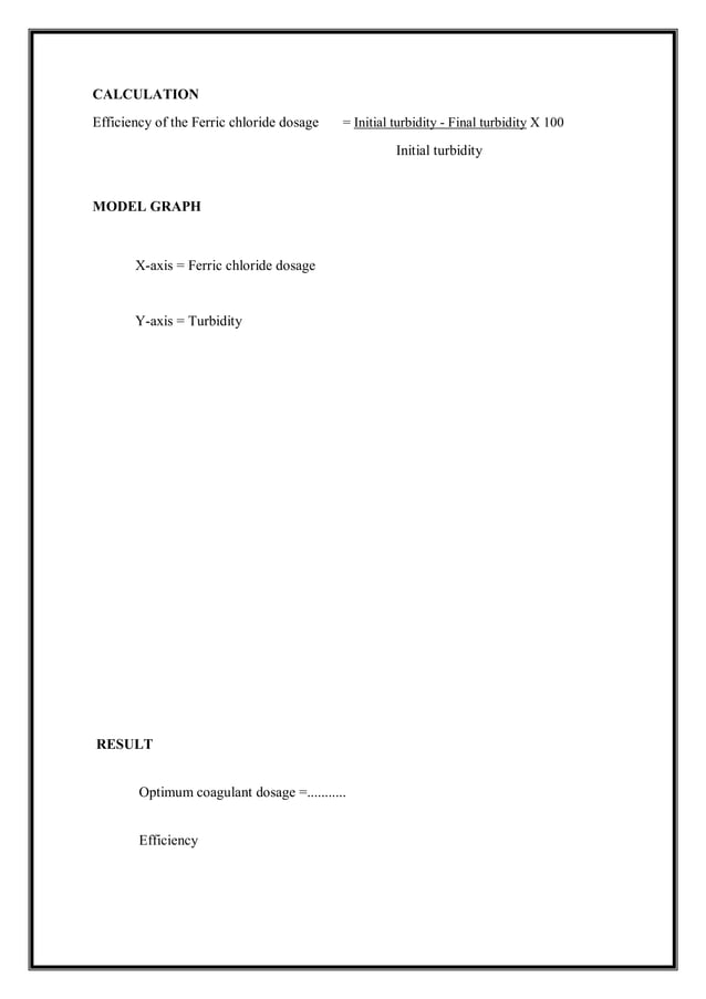 CE8512 WATER & WASTE WATER ANALYSIS LAB MANUVAL