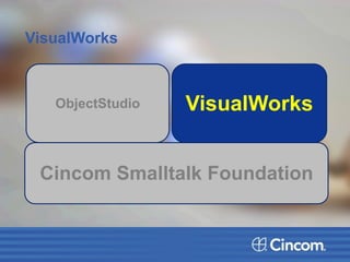VisualWorks
Cincom Smalltalk Foundation
ObjectStudio VisualWorks
 
